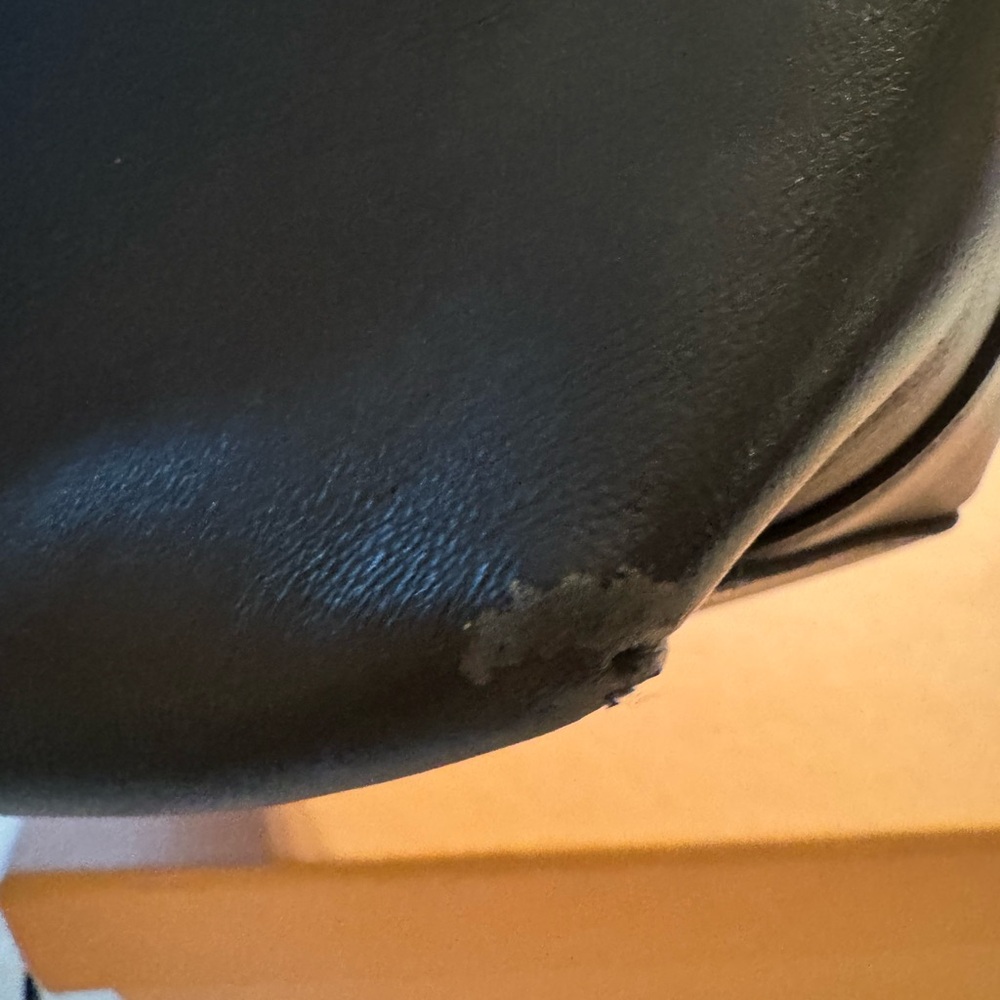 Mansur Gavriel Navy Leather Mini Bucket Bag - Picture 7 of 12